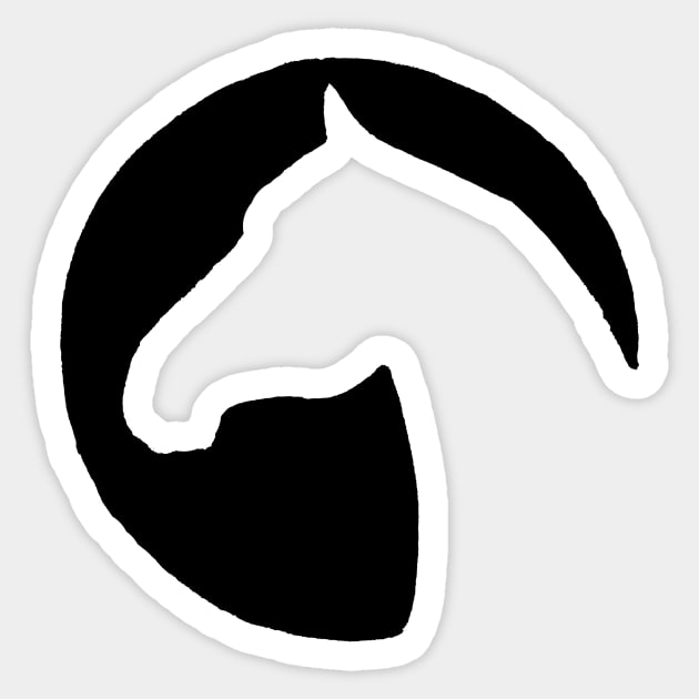 horse silhouette Sticker by Shyflyer